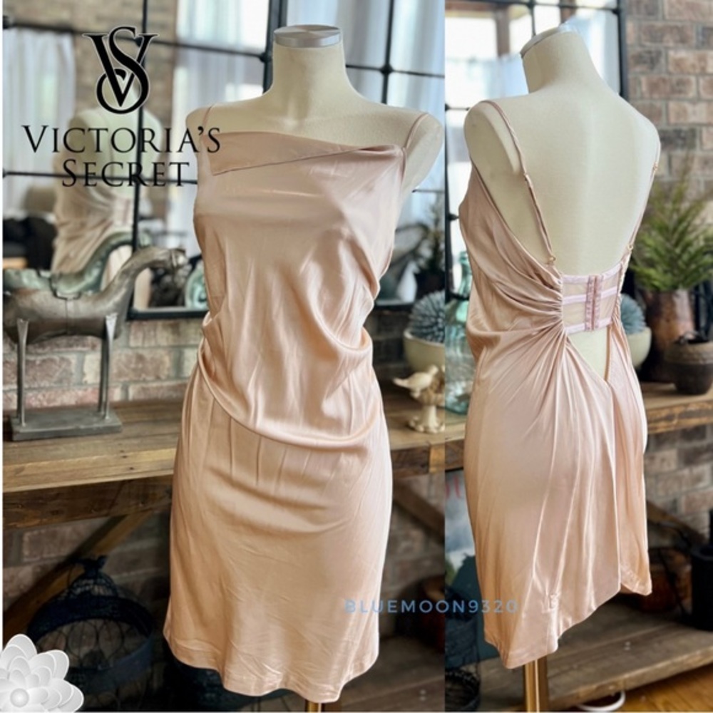 Victoria's Secret Blush Pink Satin Chemise